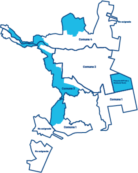 ESPY Yumbo - acueducto Mapa prestación servicio acueducto